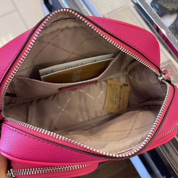 Michael Kors Pink Crossbody Bag with Logo Strap - Picture 10 of 11
